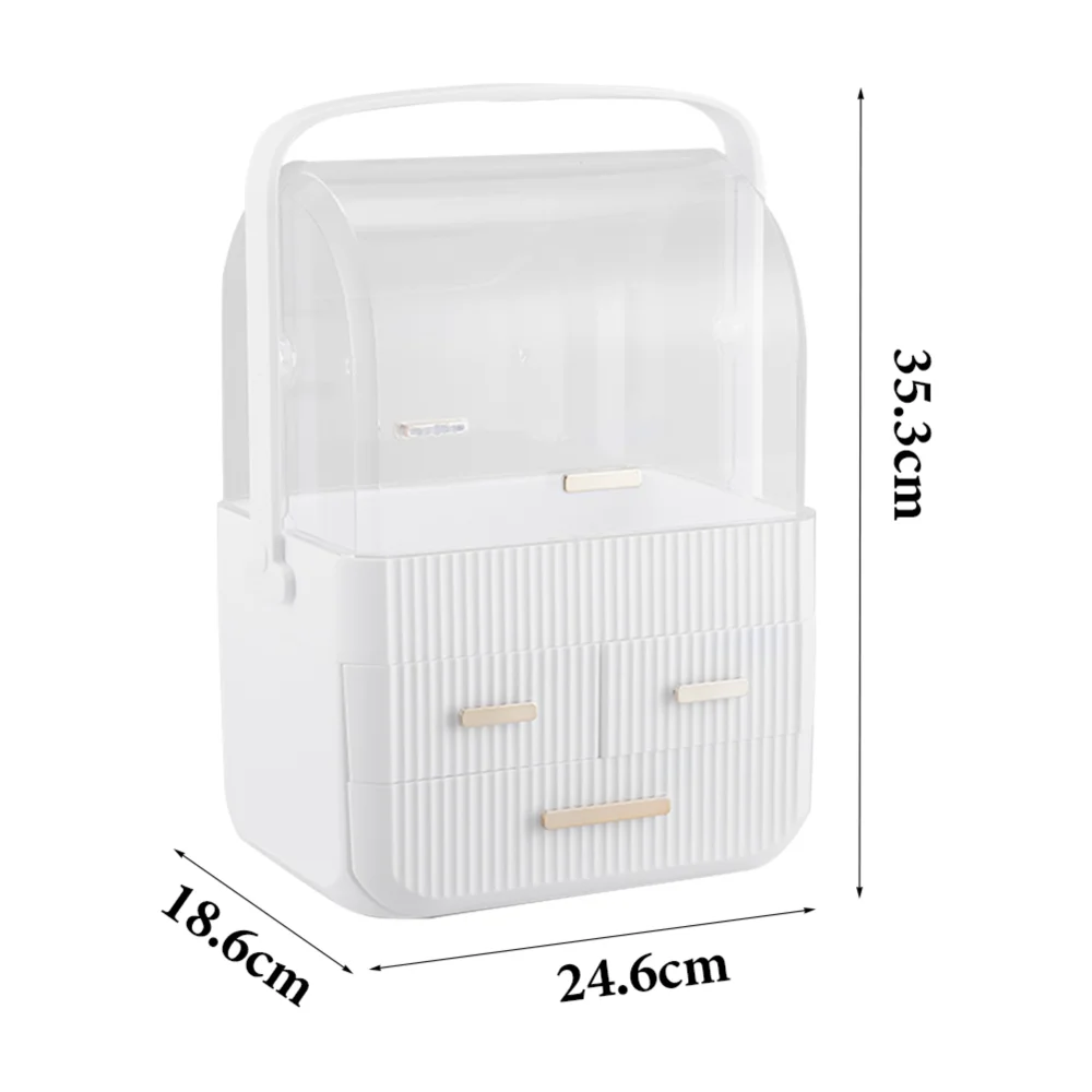 Lifeideas Desktop 3 Drawers Cosmetics Storage Organizer - One Size Image 2