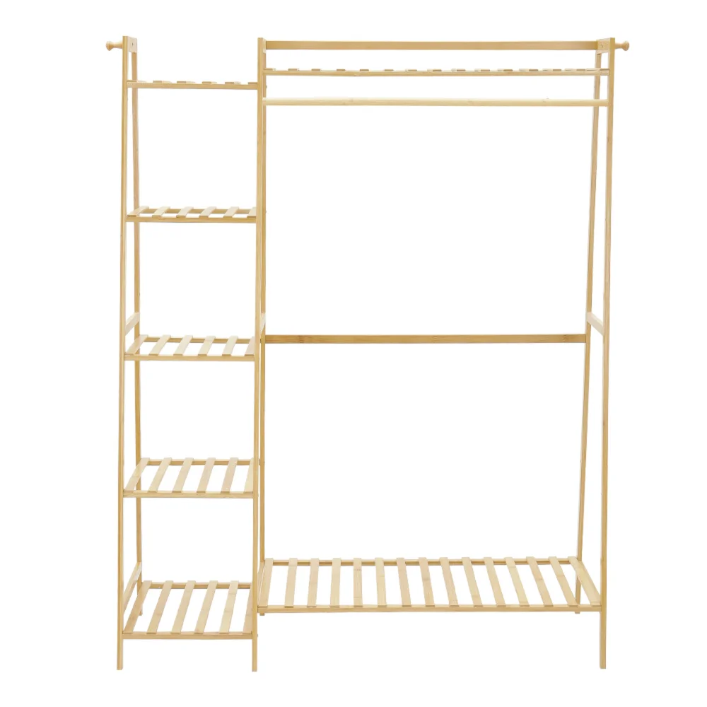 Lifeideas Bamboo Garment Clothes Rack - One Size Image 3