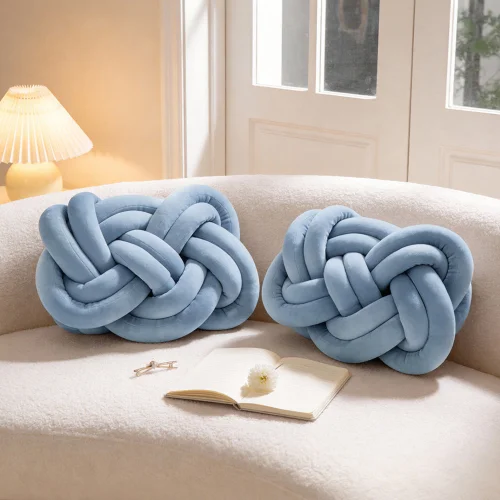 Lifeideas 2 Pcs Knot Cushions - One Size Image 1