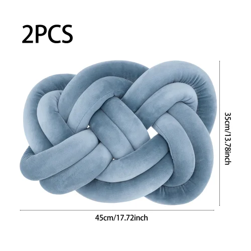Lifeideas 2 Pcs Knot Cushions - One Size Image 2