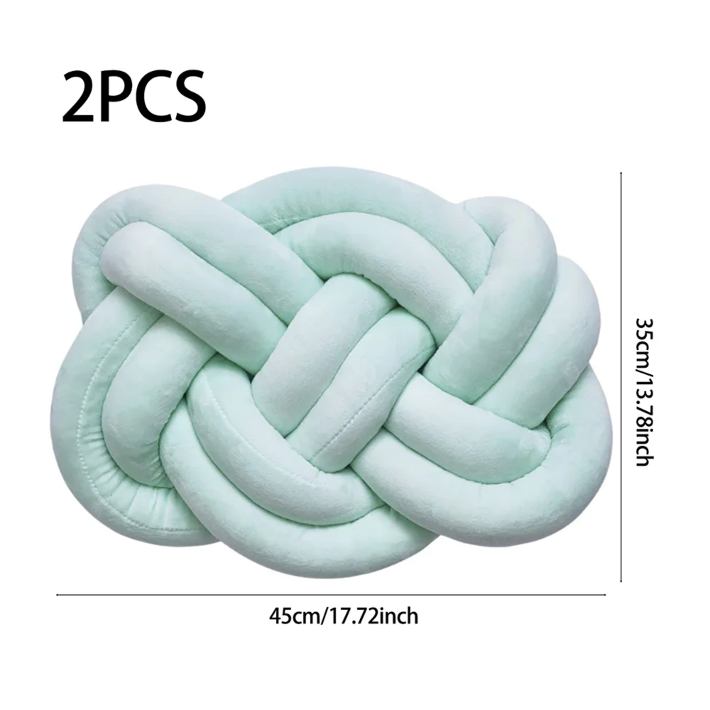 Lifeideas 2 Pcs Knot Cushions - One Size Image 2