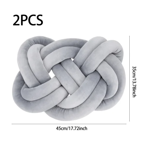 Lifeideas 2 Pcs Knot Cushions - One Size Image 2