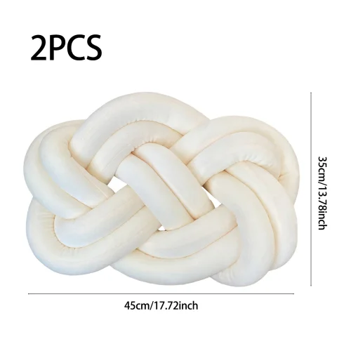 Lifeideas 2 Pcs Knot Cushions - One Size Image 2
