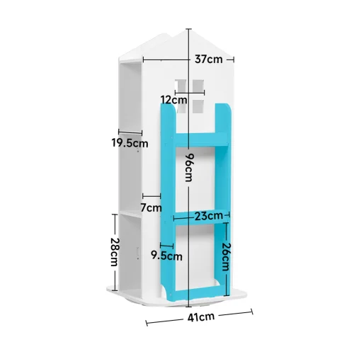 Lifeideas Rotating Bookshelf - One Size Image 2