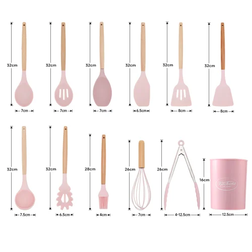 Lifeideas 11-piece Silicone Kitchen Utensil Set for Nonstick Cookware - One Size Image 2