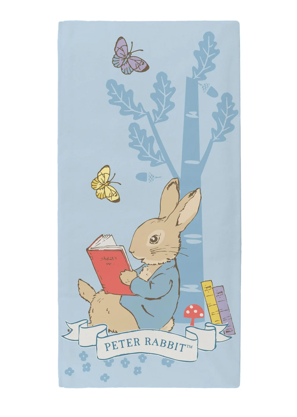 Peter Rabbit Blue Towel - One Size Image 2
