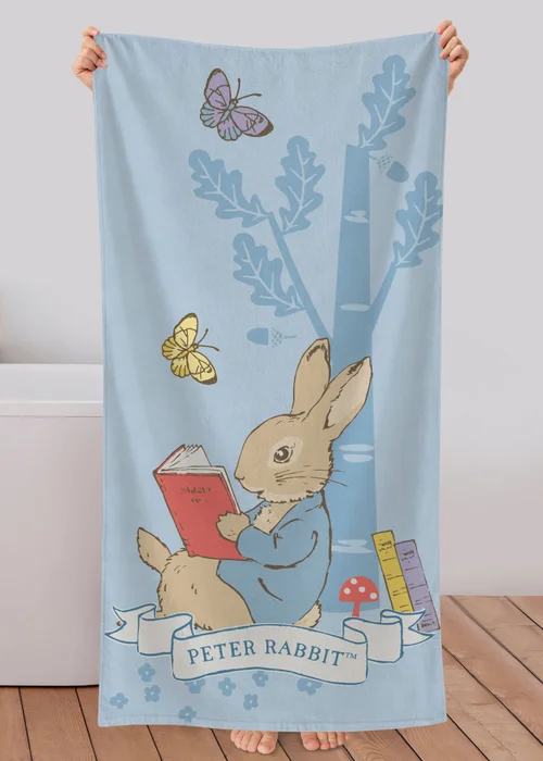 Peter Rabbit Blue Towel - One Size Image 1
