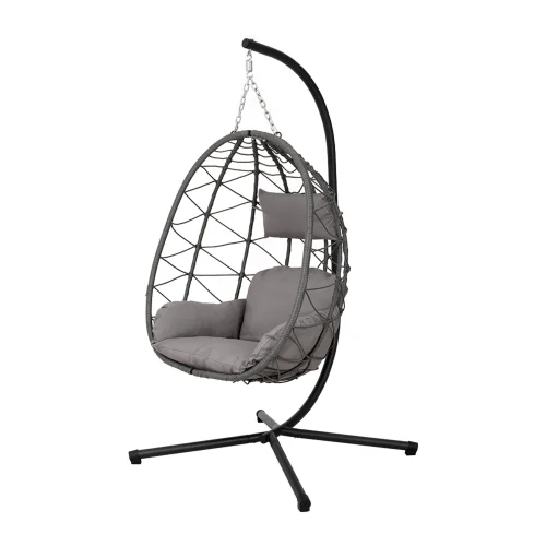Breeins Swing Egg Chair with Stand & Cushion - One Size Image 4