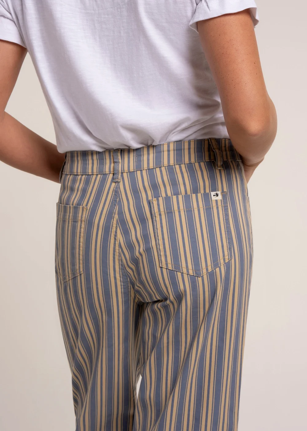 Brakeburn Blue Stripe Straight Leg Jeans - 16 Image 5