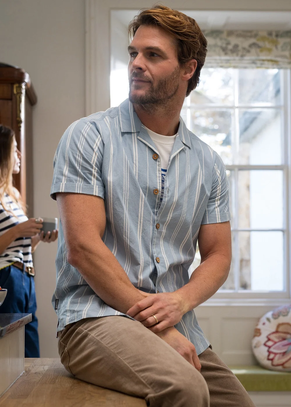 Brakeburn Blue Shirwell Resort Shirt - 2XL Image 1