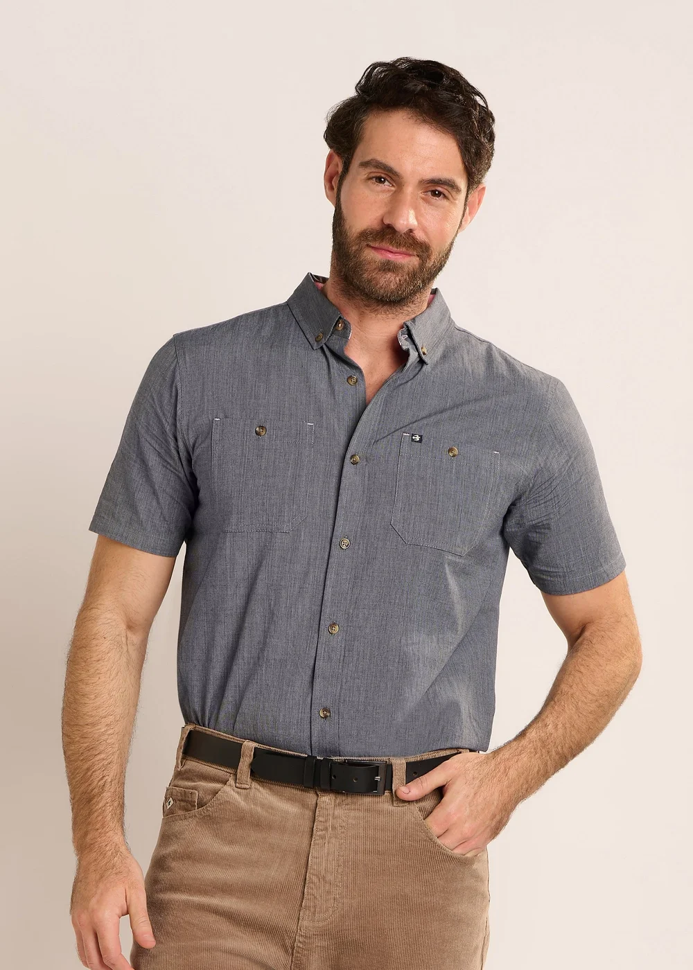 Brakeburn Blue Oakenshaw Shirt - 2XL Image 1