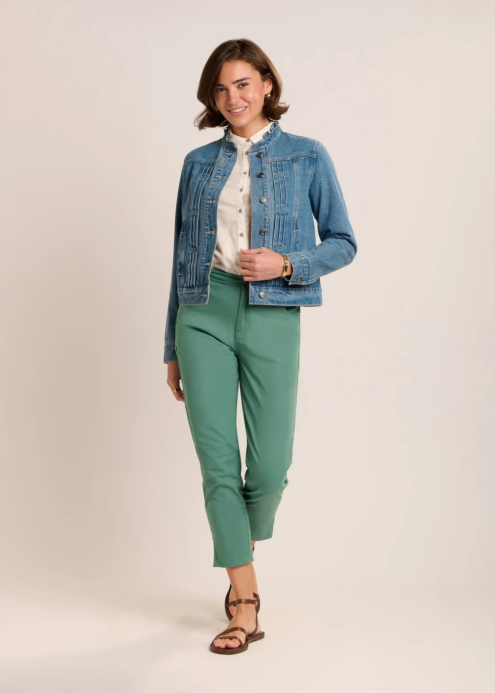 Brakeburn Blue Ruffle Neck Jacket - 8 Image 5