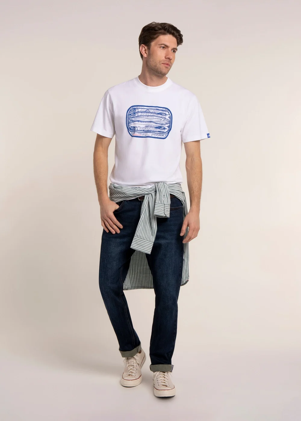 Brakeburn White Rackheath T-Shirt - S Image 4