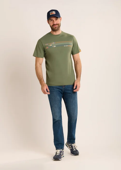Brakeburn Green Nutley T-Shirt - 2XL Image 5