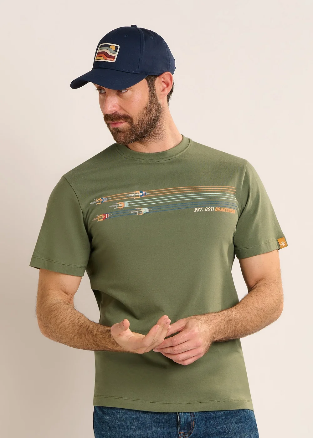 Brakeburn Green Nutley T-Shirt - 2XL Image 2