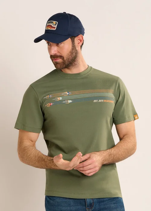 Brakeburn Green Nutley T-Shirt - 2XL Image 2
