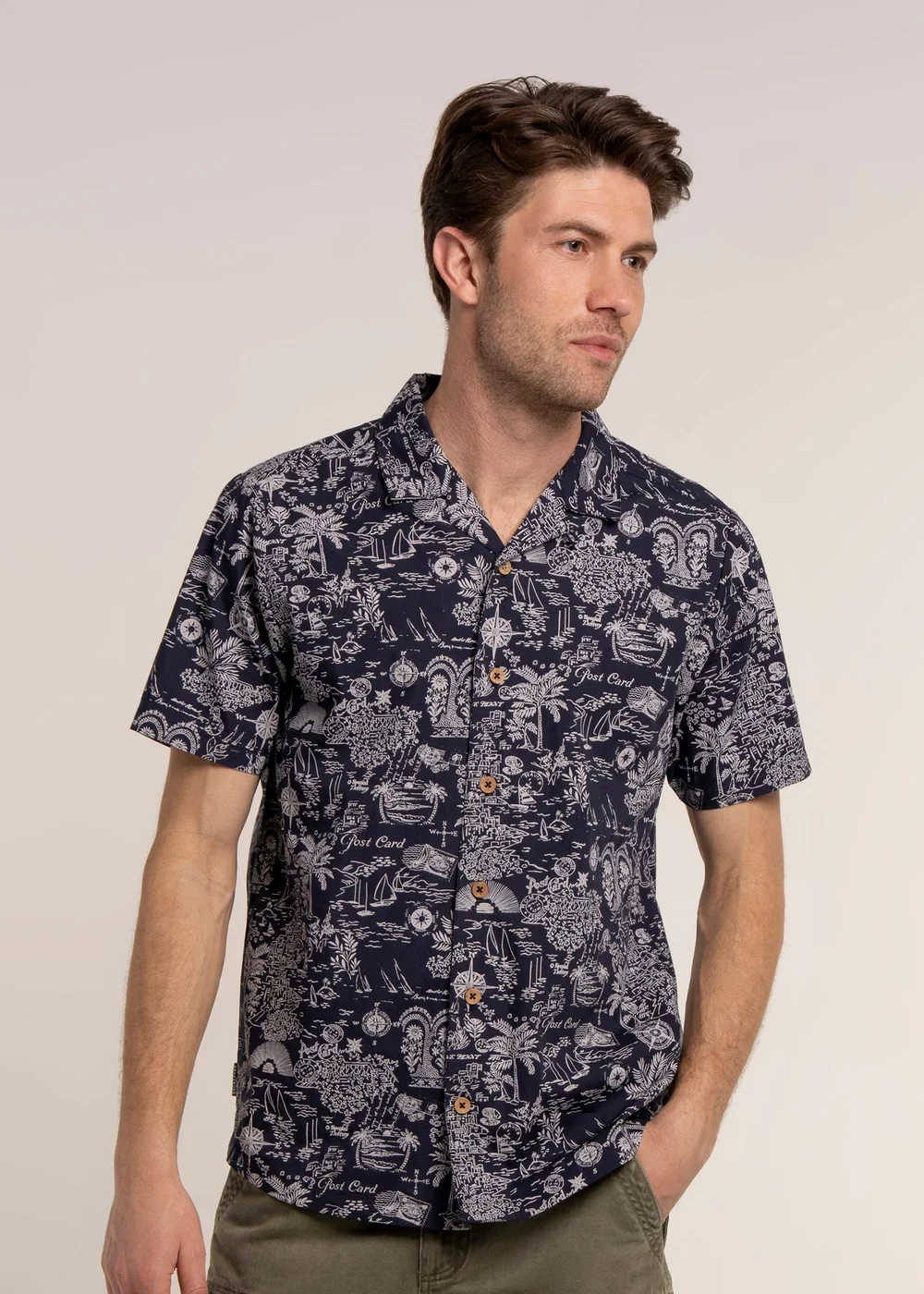 Brakeburn Navy Mattersey Shirt - M Image 4