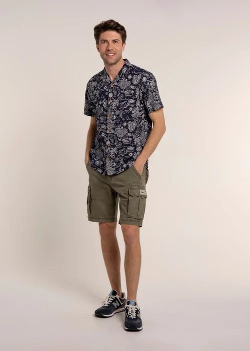 Brakeburn Navy Mattersey Shirt - M Image 1