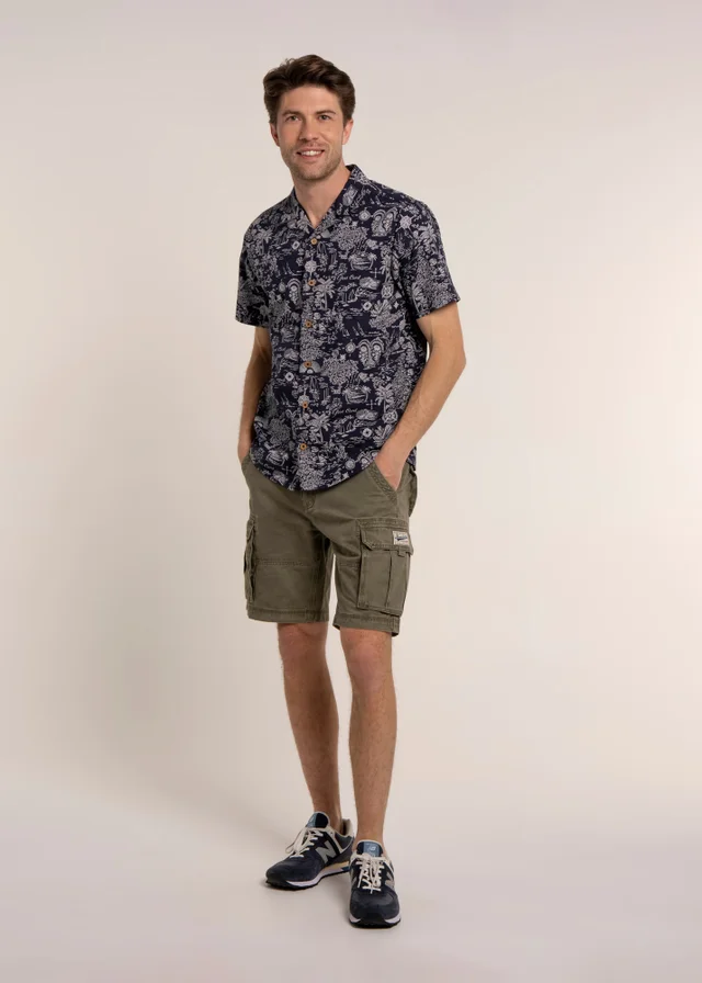 Brakeburn Navy Mattersey Shirt