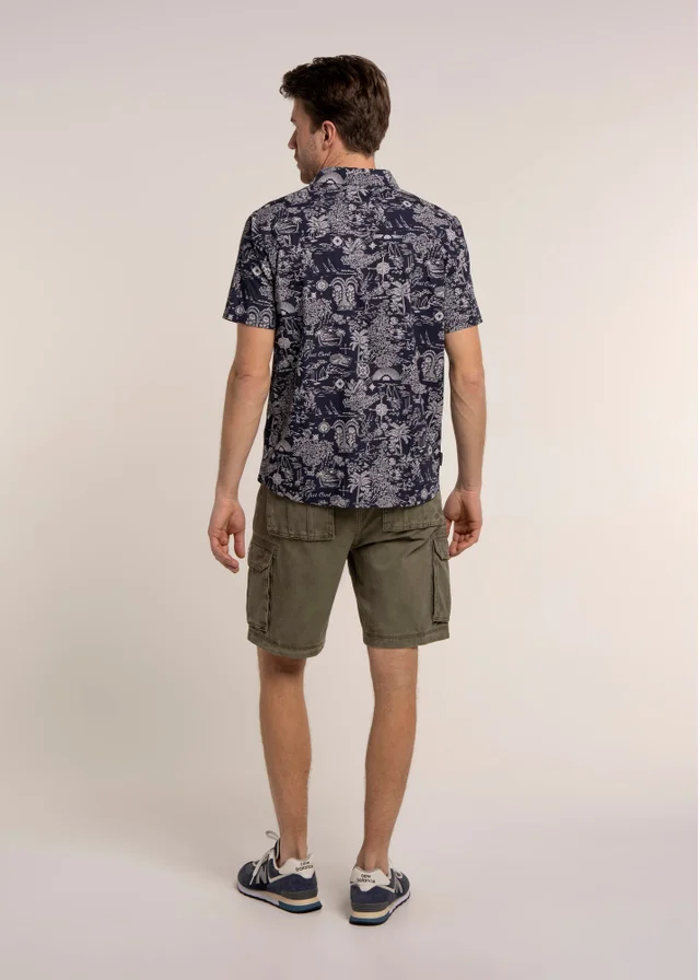 Brakeburn Navy Mattersey Shirt
