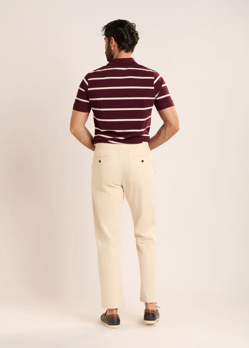 Brakeburn Beige Didbrook Textured Trousers - 36 Image 2