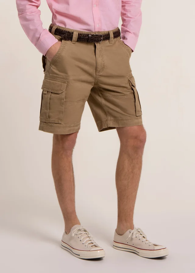 Brakeburn Stone Tickton Twill Cargo Shorts