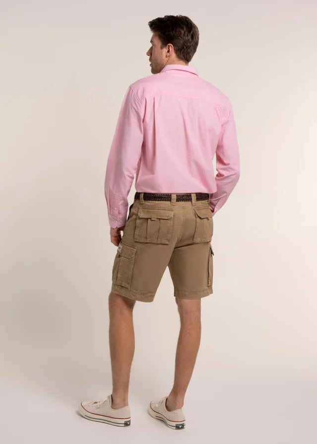Brakeburn Stone Tickton Twill Cargo Shorts