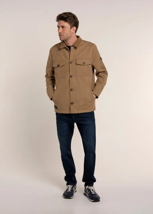 Brakeburn Brown Newchurch Canvas Shacket - XL Image 3