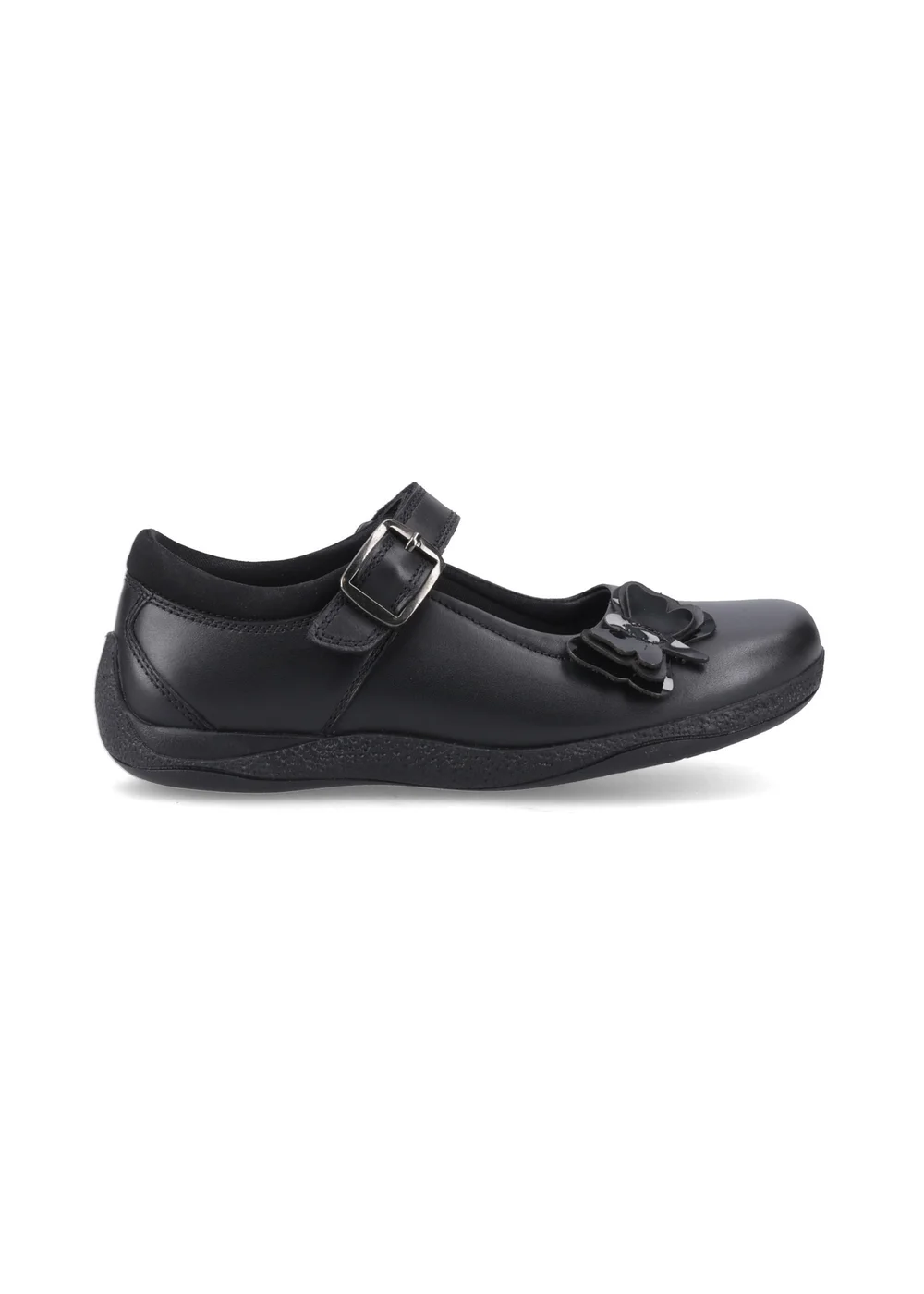 Hush Puppies Black Julie Ballerina Jnr (4–10 Years) - 1 Infants Image 1