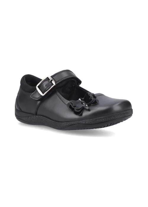 Hush Puppies Black Julie Ballerina Jnr (4–10 Years) - 1 Infants Image 2