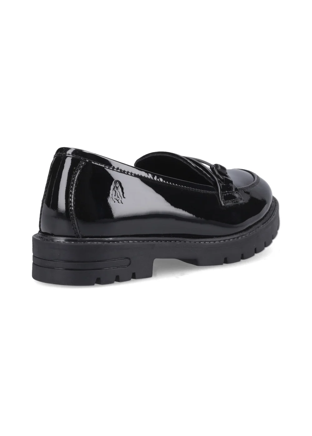 Hush Puppies Black Hazel Snaffle Patent (7-15 Years) - 13 Infants Image 3