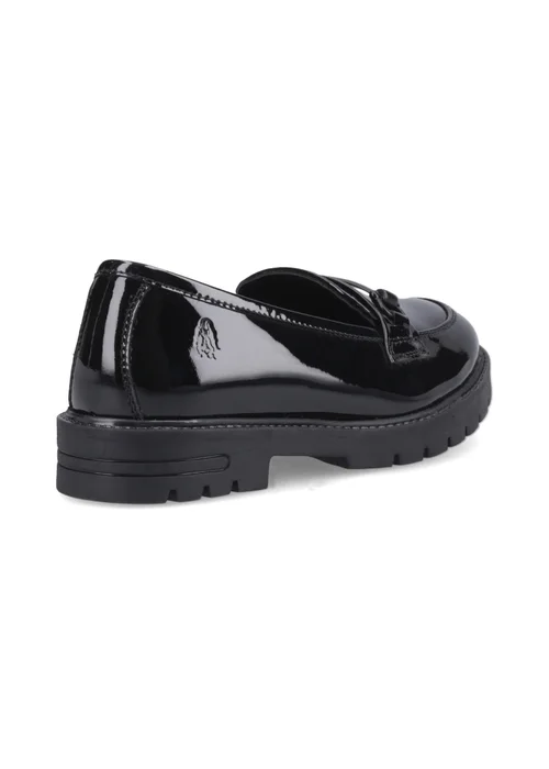 Hush Puppies Black Hazel Snaffle Patent (7-15 Years) - 13 Infants Image 3