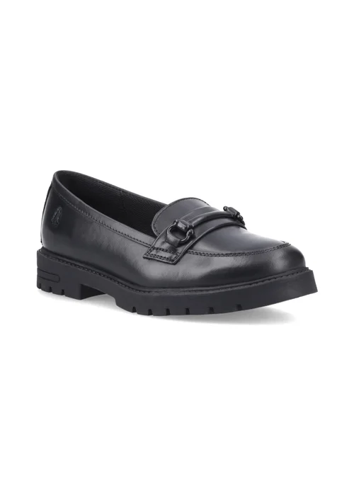 Hush Puppies Black Hazel Snaffle Loafer (7-15 Years) - 4 Infants Image 2