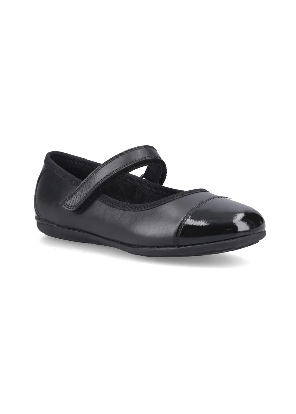 Hush Puppies Black Lottie Ballerina Jnr (4-10 Years) - 11 Infants Image 2