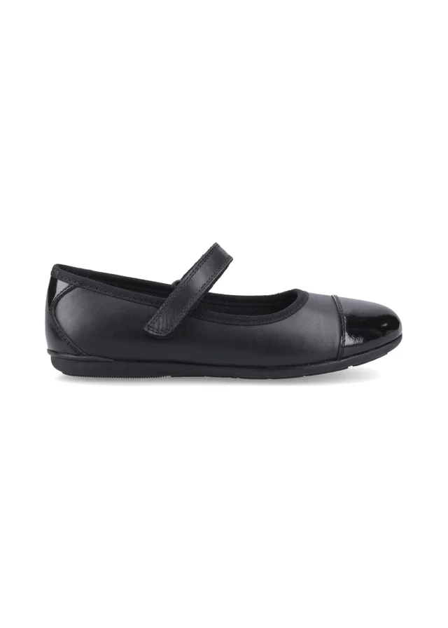 Hush Puppies Black Lottie Ballerina Jnr (4-10 Years)