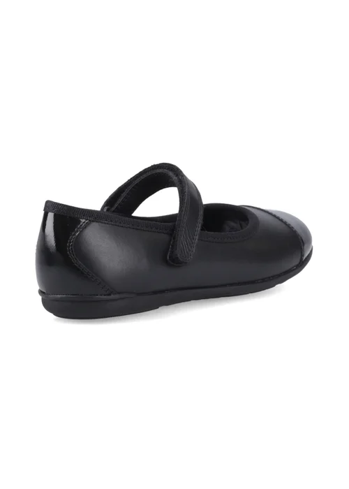 Hush Puppies Black Lottie Ballerina Jnr (4-10 Years) - 11 Infants Image 3