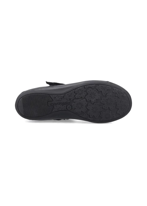 Hush Puppies Black Lottie Ballerina Snr (10-14 Years) - Size 3 Infants Footwear Image 4