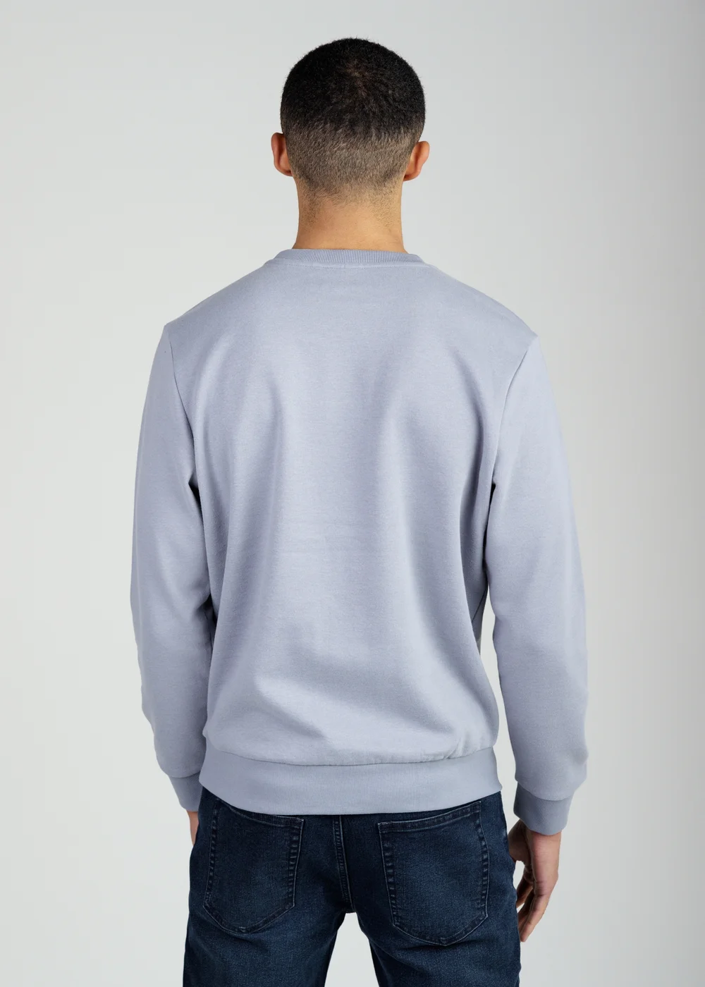 Tokyo Laundry Light Blue Essential Brushed Fleece Crew Sweatshirt - M Image 2
