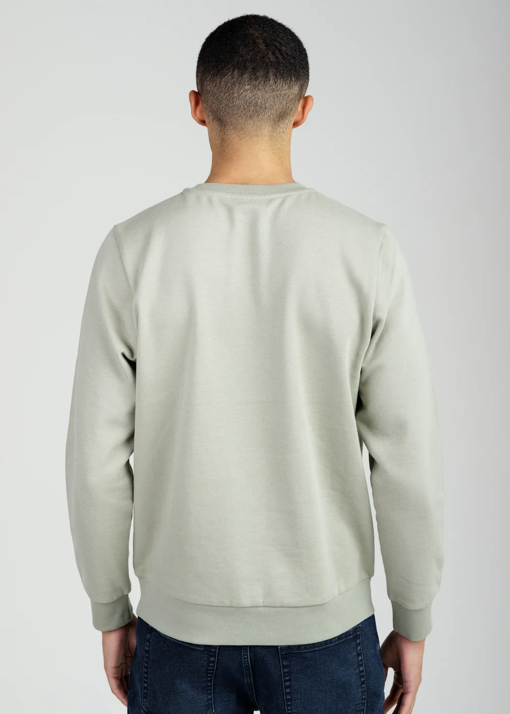 Tokyo Laundry Green Essential Brushed Fleece Crew Sweatshirt - L Image 3