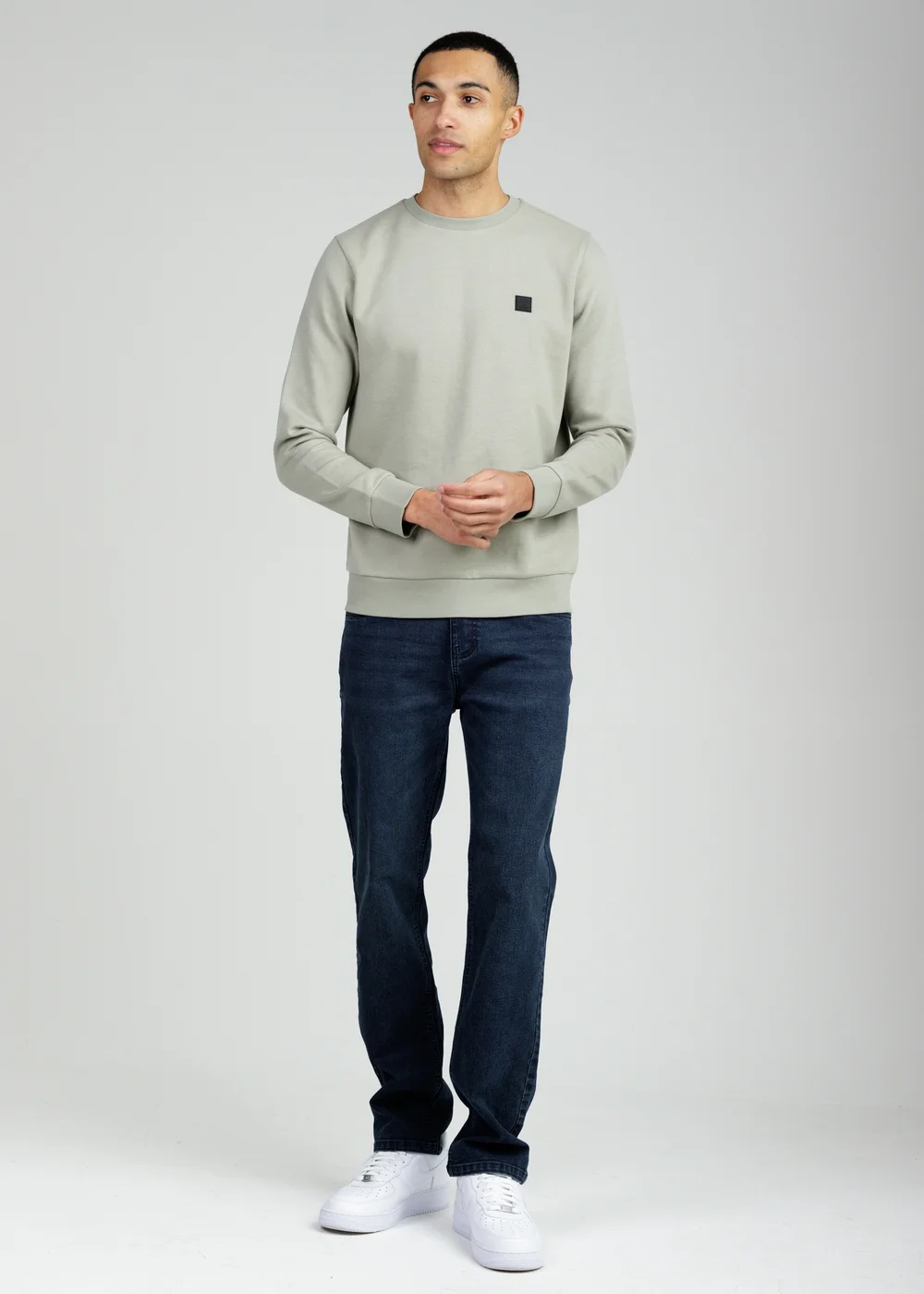 Tokyo Laundry Green Essential Brushed Fleece Crew Sweatshirt - L Image 5