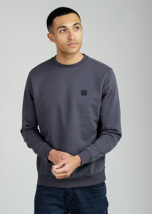 Tokyo Laundry Grey Essential Brushed Fleece Crew Sweatshirt - 2XL Image 1