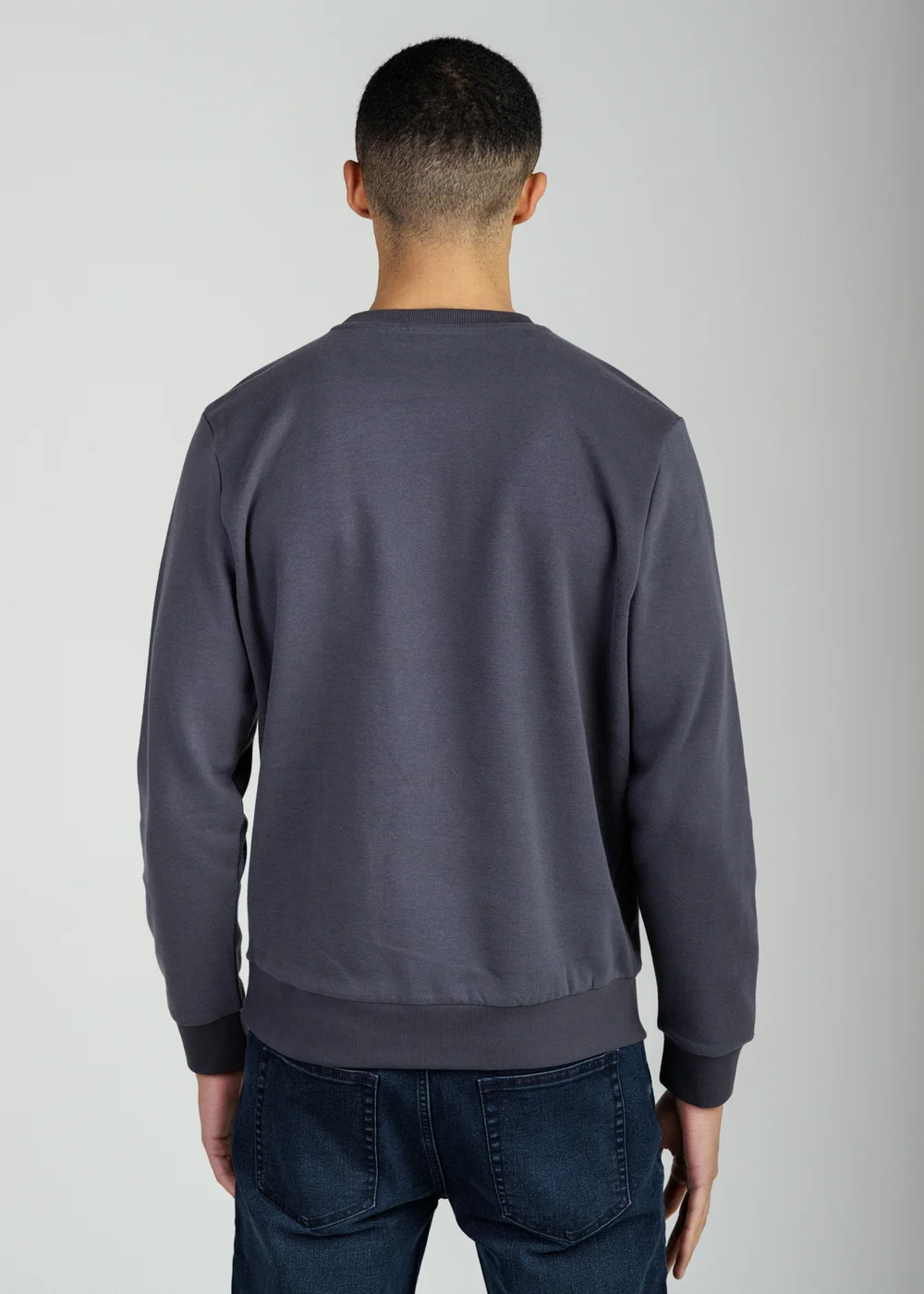 Tokyo Laundry Grey Essential Brushed Fleece Crew Sweatshirt - 2XL Image 2