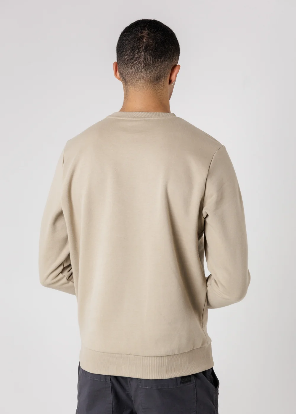 Tokyo Laundry Beige Essential Brushed Fleece Crew Sweatshirt - L Image 2