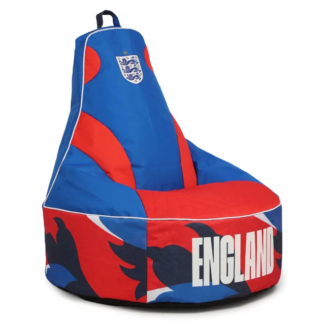 Kaikoo England FA Football Large XL Gamer Chair Blue Print Base