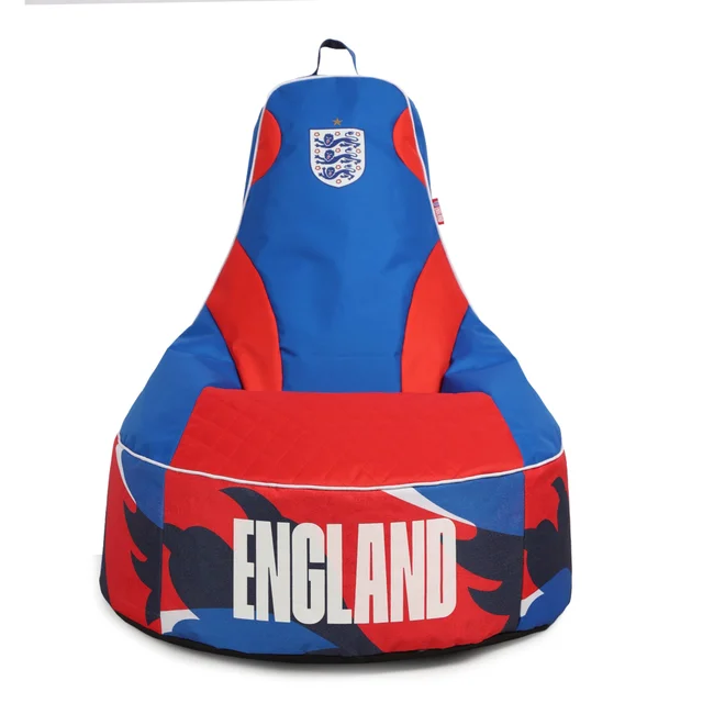 Kaikoo England FA Football Large XL Gamer Chair Blue Print Base