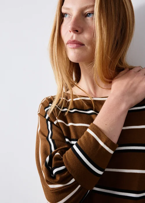 Ginger Striped Soft Knitted Jumper - XS Image 3