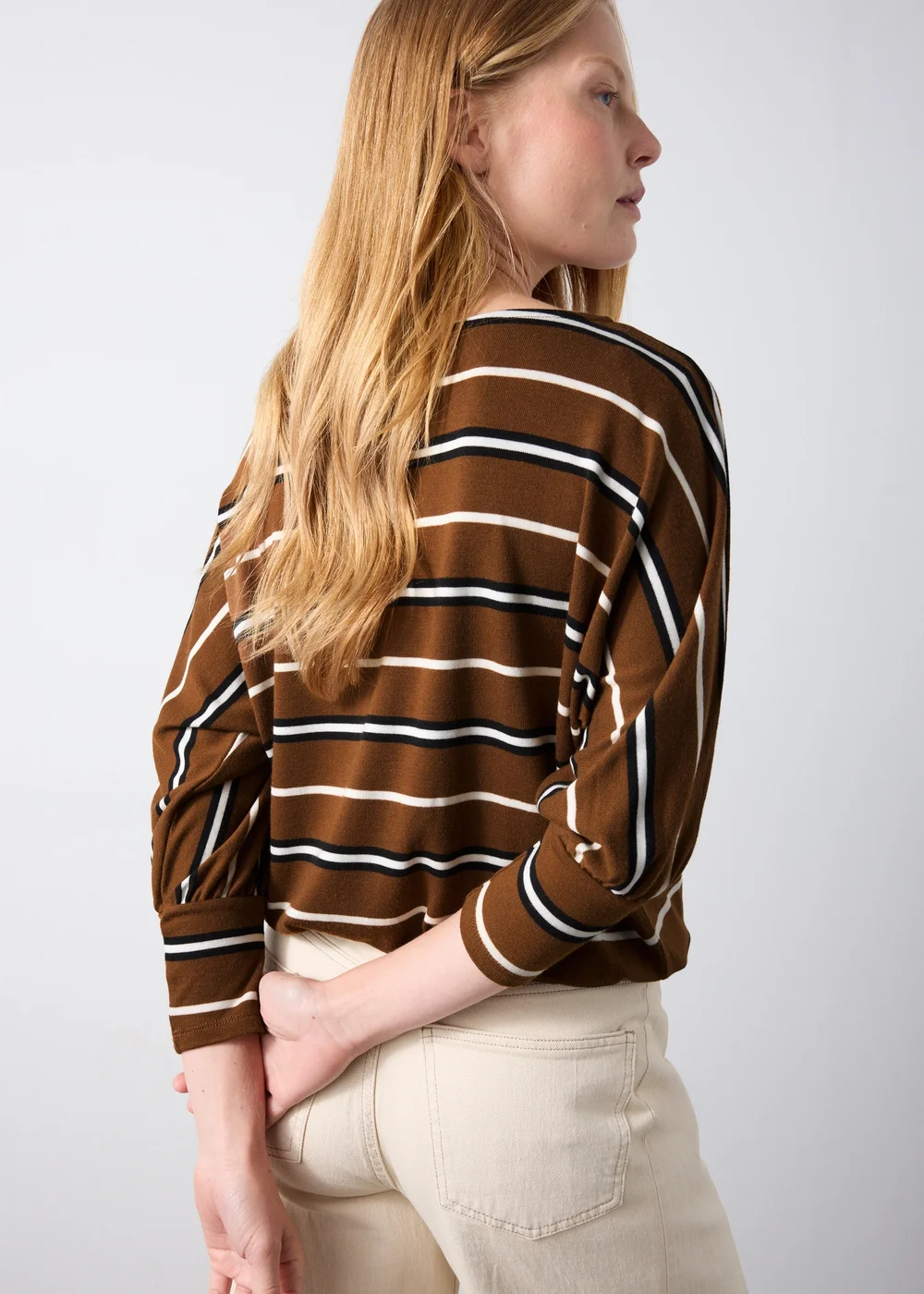 Ginger Striped Soft Knitted Jumper - XS Image 2