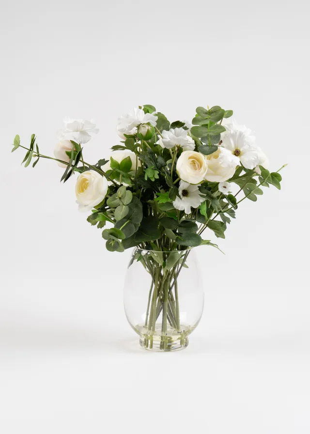Scottish Everlastings Ranunculus Arrangement in Vase 42cm