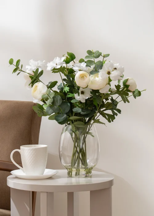 Scottish Everlastings Ranunculus Arrangement in Vase 42cm - One Size Image 1