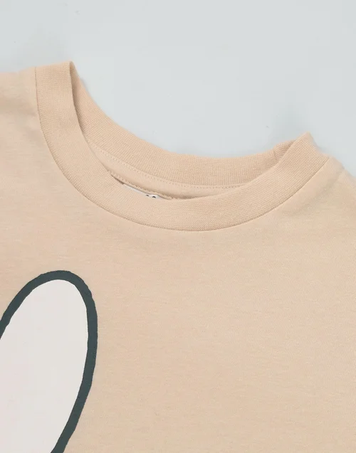 Miffy Girls Beige Character Face Short Sleeved T-Shirt (2-7 Years) - 4-5 Yrs Image 4